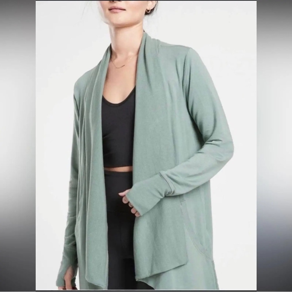 Athleta Pranayama Restore Wrap Teal Blue XXS